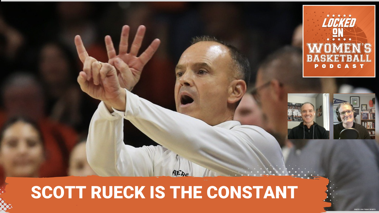 Oregon State Scott Rueck is pictured in the podcast thumbnail image